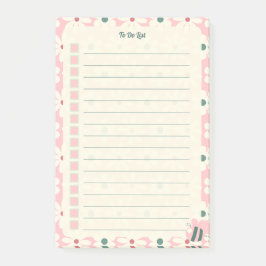 Pastel Floral To Do List Planner Design ポストイット