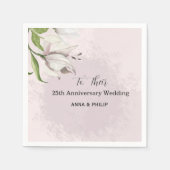  Pastel floral watercolor succulent boho スタンダードカクテルナプキン (正面)