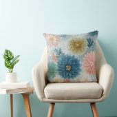 Pastel Floral Watercolor Throw Pillow – 2 Elegant  クッション (椅子)