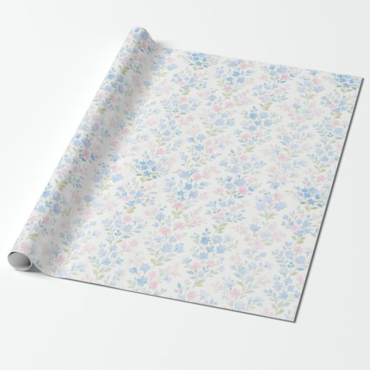 Pastel Floral Wrapping Paper ラッピングペーパー (アンロールド)