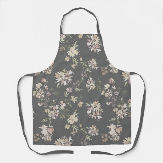 Pastel Florals All-Over Print Apron エプロン (正面)
