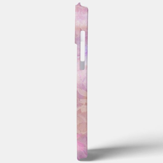 Pastel Florals With Chic Script Monogram Case-Mate iPhoneケース (裏面 / 左)