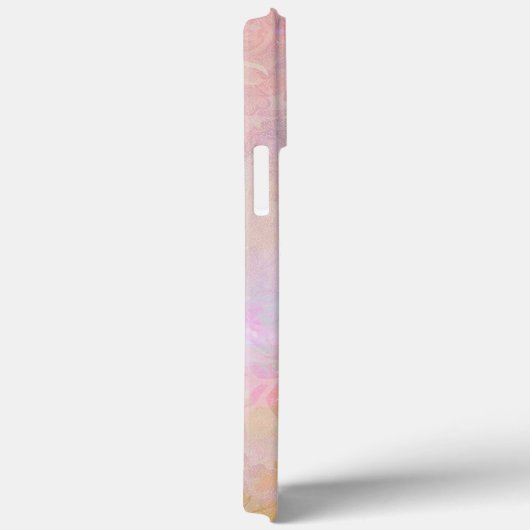 Pastel Florals With Chic Script Monogram Case-Mate iPhoneケース (裏面 / 右)