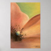 Pastel Flower Art Print | Soft Floral Wall Decor ポスター (正面)