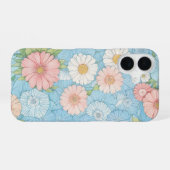 Pastel Flower Floral Pattern Phone Case iPhone 16ケース (裏面横)