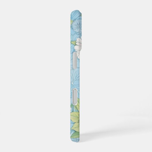 Pastel Flower Floral Pattern Phone Case iPhone 16ケース (右側面)