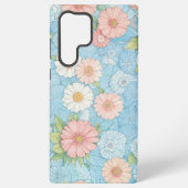 Pastel Flower Floral Pattern Phone Case Samsung Galaxyケース (裏面)