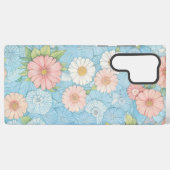 Pastel Flower Floral Pattern Phone Case Samsung Galaxyケース (裏面横)