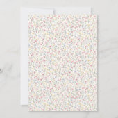 Pastel Flower Watercolor Girl Baptism Invitation 招待状 (裏面)