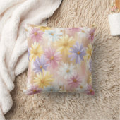 Pastel Flowers クッション (ブランケット)