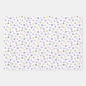 Pastel flowers ラッピングペーパーシート (正面)