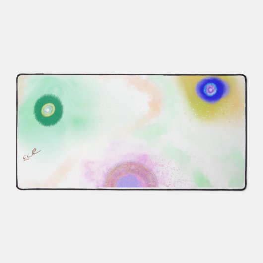 Pastel Galaxies Impressionist Art Desk Mat デスクマット (正面)