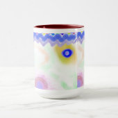 Pastel Galaxies Impressionist Art Mug マグカップ (中央)