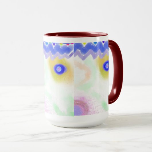 Pastel Galaxies Impressionist Art Mug マグカップ (正面右)