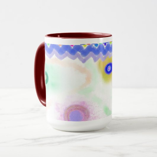Pastel Galaxies Impressionist Art Mug マグカップ (正面左)