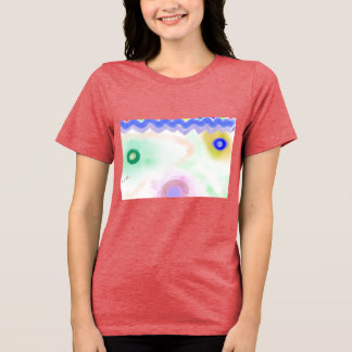 Pastel Galaxies Impressionist Art Women's T-Shirt トライブレンドＴシャツ