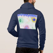 Pastel Galaxies Impressionist Men's Zip-Up Hoodie パーカ (裏面)
