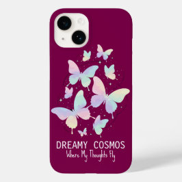 Pastel Galaxy Butterflies Dreamy Aesthetic Case-Mate iPhone 14ケース