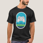 Pastel Gamer Meadow Cute Dreamscape Game Controlle Tシャツ (正面)