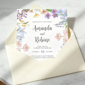 Pastel Garden Wedding Invitation 招待状
