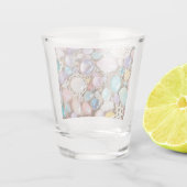 Pastel Gems And Jewels In Pinks & Purples ショットグラス (裏面)