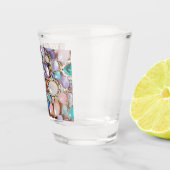 Pastel Gems And Jewels In Pinks & Purples ショットグラス (右)