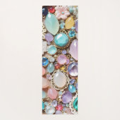 Pastel Gems And Jewels In Pinks & Purples ヨガマット (裏面)