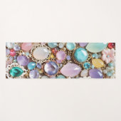 Pastel Gems And Jewels In Pinks & Purples ヨガマット (正面(横))