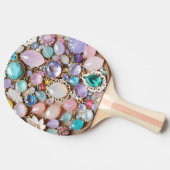 Pastel Gems And Jewels In Pinks & Purples 卓球ラケット (横)