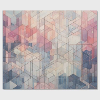 Pastel Geometric Dream – Modern Abstract Pattern  ラッピングペーパー