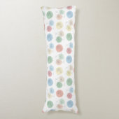 Pastel Geometric Floral Line Art Body Pillow ボディピロー (正面縦)