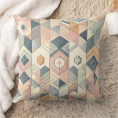 Pastel Geometric Harmony Pattern クッション (ブランケット)