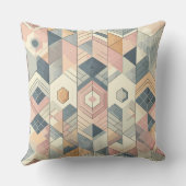 Pastel Geometric Harmony Pattern クッション (裏面)
