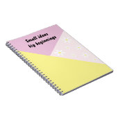 Pastel Geometric Notebook with Editable Text ノートブック (右側)