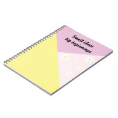 Pastel Geometric Notebook with Editable Text ノートブック (左側)