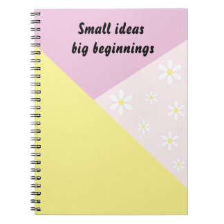 Pastel Geometric Notebook with Editable Text ノートブック