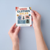 Pastel Geometric Patterns - Used Clothes Sales チラシ (手)