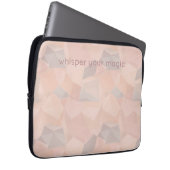 Pastel Geometric Pop | Blush Custom Laptop Sleeve ラップトップスリーブ (正面右)