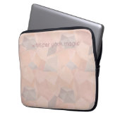 Pastel Geometric Pop | Blush Custom Laptop Sleeve ラップトップスリーブ (正面左)