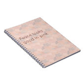 Pastel Geometric Pop | Blush Custom Notebook ノートブック (右側)