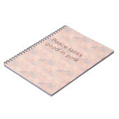 Pastel Geometric Pop | Blush Custom Notebook ノートブック (左側)