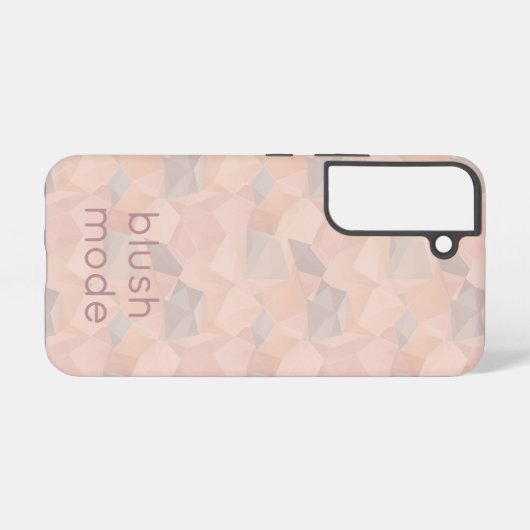 Pastel Geometric Pop | Blush Custom Samsung Galaxyケース (裏面横)