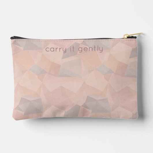 Pastel Geometric Pop | Blush Custom Small アクセサリーポーチ (裏面)