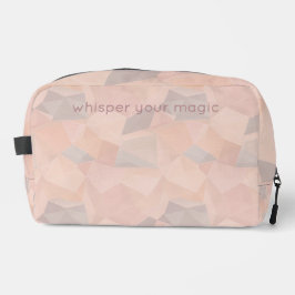 Pastel Geometric Pop | Blush Custom Toiletries Bag ドップキット