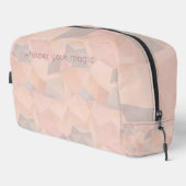 Pastel Geometric Pop | Blush Custom Toiletries Bag ドップキット (右コーナー)