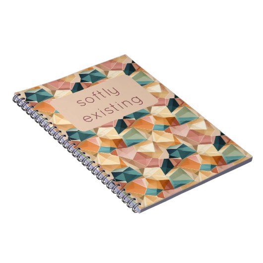 Pastel Geometric Pop | Jewel Custom Notebook ノートブック (右側)