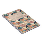Pastel Geometric Pop | Muted Custom Notebook ノートブック (右側)