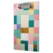 Pastel Geometric Quilt クリップボード (左)