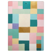 Pastel Geometric Quilt クリップボード (裏面)
