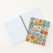 Pastel Geometric Shapes Personalized Notebook ノートブック (内部)